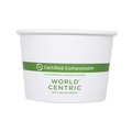 World Centric Paper Bowls, 4.4in dia x 3in, 16 oz, White, PK500 BOPA16